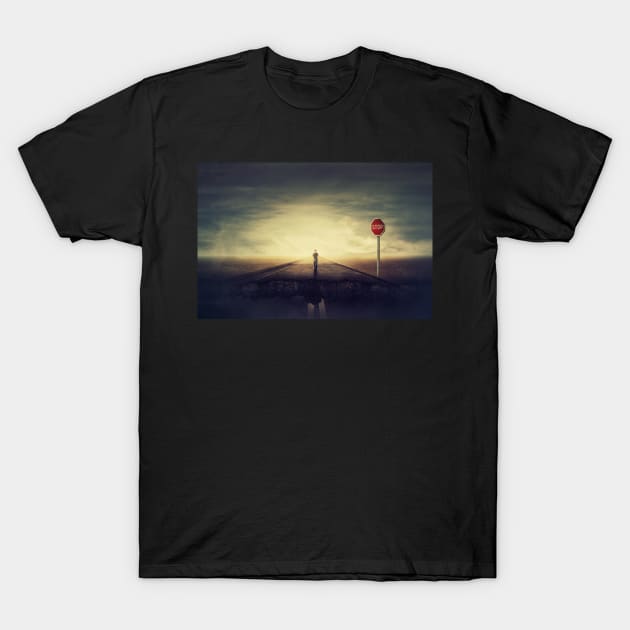 crushing asphalt road T-Shirt by 1STunningArt